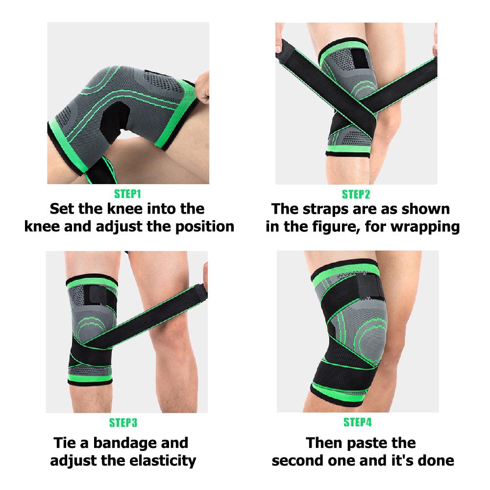 Kneepad Elastic Bandage Knee Protector For Work Sport knee Brace Fitness Running