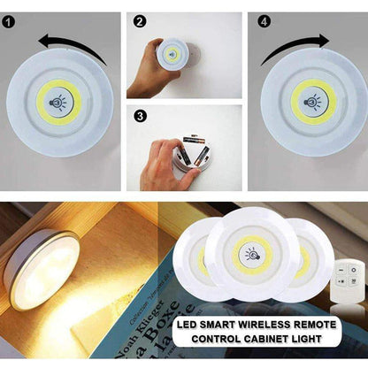 Tap LED Light 3pcs With Remote Control