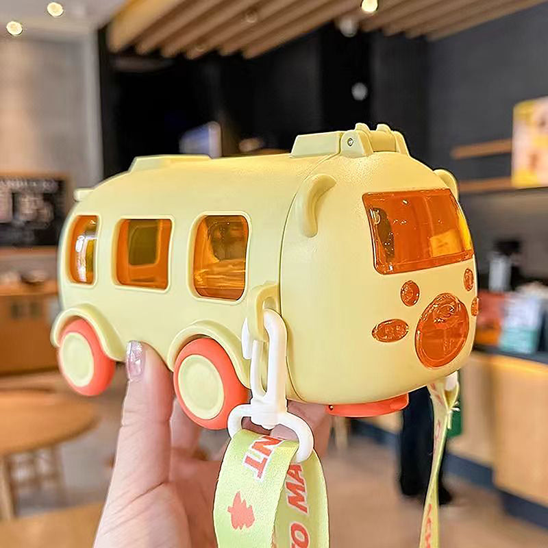 Bus Water Bottle 500ml Water Drinking Bottle for Child Travel