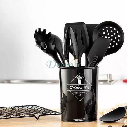 12 Pcs Silicone Kitchenware Cooking Utensils Set