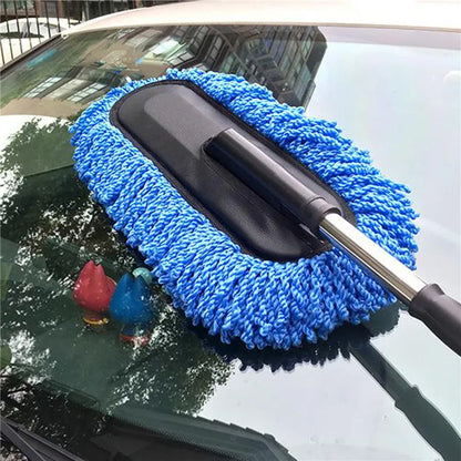 (FREE HOME DELIVERY) Microfiber Car Cleaning Duster Telescopic Brush – Interior & Exterior Vehicle Cleaner