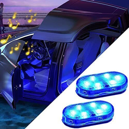 7 Colors LED Interior Car Lights - Finger Touch Sensor Reading Lamp