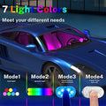 7 Colors LED Interior Car Lights - Finger Touch Sensor Reading Lamp